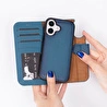 Bloominbag Bloomcase Royal Navy Hakiki Deri Iphone 17 (6.3