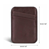 Bloominbag Linea Fit Cc Deep Espresso Leather Magsafe Card Holder