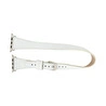 Bloominbag Alpine Slim Double Tour Ivory White Hakiki Deri Apple Watch Kordonu - 44/45/46/49mm