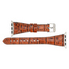Bloominbag Bloomband Signature Croc Brown Leather Apple Watch Band - 44/45/46/49mm
