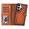 Bloominbag Valeno Warm Tan Deri Samsung Galaxy S25 Ultra(6.9”) Manyetik Ayrılabilir Cüzdanlı Telefon Kılıfı