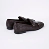 Bloominbag Firenze Double Monk Brown Hand-woven Premium Leather Erkek Ayakkabı- 44 Numara