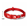 Bloominbag Swissplus Urban Paws Köpek Tasması – Crimson Red | Ayarlanabilir, Dayanıklı, Hafif-10mm