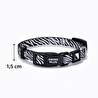 Bloominbag Swissplus Urban Paws Zebra Noir Recycled Köpek Tasması - 15 Mm