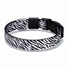 Bloominbag Swissplus Urban Paws Zebra Noir Recycled Köpek Tasması - 15 Mm