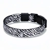 Bloominbag Swissplus Urban Paws Zebra Noir Recycled Köpek Tasması - 20 Mm