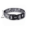 Bloominbag Swissplus Urban Paws Zebra Noir Recycled Köpek Tasması - 20 Mm