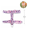 Bloominbag Swissplus Urban Paws Pink Leo Geri Dönüştürülmüş H-tipi Köpek Göğüs Tasması-m