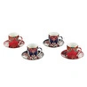 Lucky Art Etro Bone 4lu Kahve Fincani Seti 100 Ml