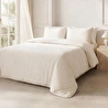 Ocean Home Textile Nakışlı Ekru Çift Kişilik Yatak Örtüsü Seti 1 Adet 250 X 230 / 2 Adet 50 X 70 Cm
