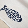 Mudo Home Fish Nakişli Keten Runner 45x130