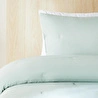 Ocean Home Textile Nakışlı Mint Tek Kişilik Yatak Örtüsü Seti 1 Adet 180 X 230 / 1 Adet 50 X 70 Cm