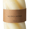 Mudo Home Burgulu Sütun Mum Beyaz 7x15 Cm