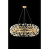 Apliqa Gloria 80'lik Gold Kristal Taşlı Modern Tasarım Salon Avize