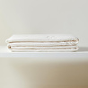 Ocean Home Textile %100 Pamuk Penye Ekru Yıldız Nakışlı Çocuk Tek Kişilik Çok Amaçlı Örtü 155 X 215 Cm