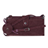 Bloominbag Burgundy Still Lozan Hakiki Süet Çapraz Askılı Telefon Bölmeli Cüzdan Çanta