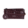 Bloominbag Burgundy Croco Lozan Hakiki Süet Çapraz Askılı Telefon Bölmeli Cüzdan Çanta