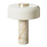 Mudo Home Pilz Krem Mermer Abajur 37x48 Cm