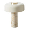 Mudo Home Pilz Krem Mermer Abajur 37x48 Cm
