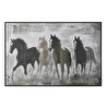 Mudo Home Stallions Çerçeveli̇ Yağliboya Tablo 100x150 Cm