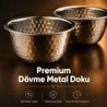 Vienev Paslanmaz Metal 2'li Çerezlik Kase Takımı - 9,5x6 Cm Lüks Sunum Ve Sosluk Seti