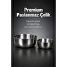 Vienev 2'li Paslanmaz Çelik Karıştırma Kabı Seti - 1200-2500 Ml Metal Kase Takımı