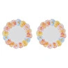 Lucky Art Florista Melamin Servis Tabak Seti 28cm (2'li)