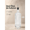 Vienev Cam Yağdanlık 750 Cc Yağ Sirke Şişesi Sızdırmaz Kristal Kesim