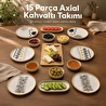 Vienev 15 Parça Bambu Sunumluklu Axial Kahvaltı Takımı Seti