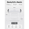 Vienev 8.5 Lt Şeffaf Plastik Erzak Saklama Kabı 5'li Set - Kapaklı Kilitli Çok Amaçlı Düzenleyici