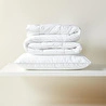 Ocean Home Textile Pamuk Saten Biyeli Mikrojel Tek Kişilik Yastık Yorgan Seti 1 Adet 155 X 215 / 1 Adet 50 X 70 Cm