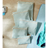 Ocean Home Textile 5'li Su Geçirmez Pvc Astarlı Mint Dama Desen Islak Kuru Çanta Seti 20 X 13 / 24 X 20 / 30 X 24 / 28 X 30 / 30 X