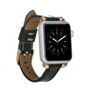 Bloominbag Avilla Noir Black Deri Apple Watch Band (44/45/46/49mm)