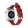 Bloominbag Avilla Crimson Velvet Deri Apple Watch Band (44/45/46/49mm)