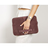 Bloominbag Burgundy Still Hakiki Süet Deri 13-14 Inç Macbook/laptop Kılıfı