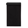 Mudo Home Boho Fold Çamaşir Sepeti̇ Si̇yah 37x36,5x60 Cm
