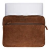 Bloominbag Camel Still Hakiki Süet Deri 15-16 Inç Macbook/laptop Kılıfı
