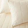 Ocean Home Textile %100 Pamuk Kumaş Kapitoneli Ekru Çok Amaçlı Çift Kişilik Yatak Örtüsü Seti 1 Adet 250 X 230 / 2 Adet 50 X 70 Cm