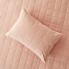 Ocean Home Textile %100 Pamuk Kumaş Kapitoneli Pembe Çok Amaçlı Tek Kişilik Yatak Örtüsü Seti 1 Adet 180 X 230 / 1 Adet 50 X 70 Cm
