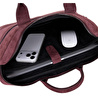 Bloominbag Burgundy Still Hakiki Süet Deri 13-14 Inç Macbook/laptop Çantası