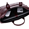Bloominbag Burgundy Croco Hakiki Deri 15-16 Inç Macbook/laptop Çantası