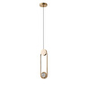 Apliqa Beckett Tekli 12 Watt Gold Sarkıt 3 Renkli Led Avize