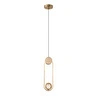 Apliqa Beckett Tekli 12 Watt Gold Sarkıt 3 Renkli Led Avize