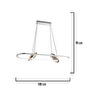 Apliqa Bennan Sıralı 60 Watt Krom Gold Modern Oturma Odası, Yemek Masası Üstü, Salon Led Avize