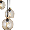 Apliqa Karya 5li Yuvarlak Siyah Gold Modern Sarkıt Genç Odası Yatak Odası Retro Salon Avize
