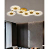 Apliqa Callista 6'lı Gold 18 Watt Plafonyer 3 Renkli Led Avize