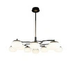 Apliqa Pura 10'lu Siyah Gold 100 Watt Yuvarlak Modern Oturma Odası, Salon Avize