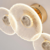 Apliqa Darra 3'lü Gold 9 Watt Plafonyer 3 Renkli Led Avize