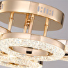 Apliqa Oylum 4'lü Gold 24 Watt Kristalli Koridor Salon Led Plafonyer Avize