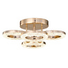 Apliqa Oylum 4'lü Gold 24 Watt Kristalli Koridor Salon Led Plafonyer Avize